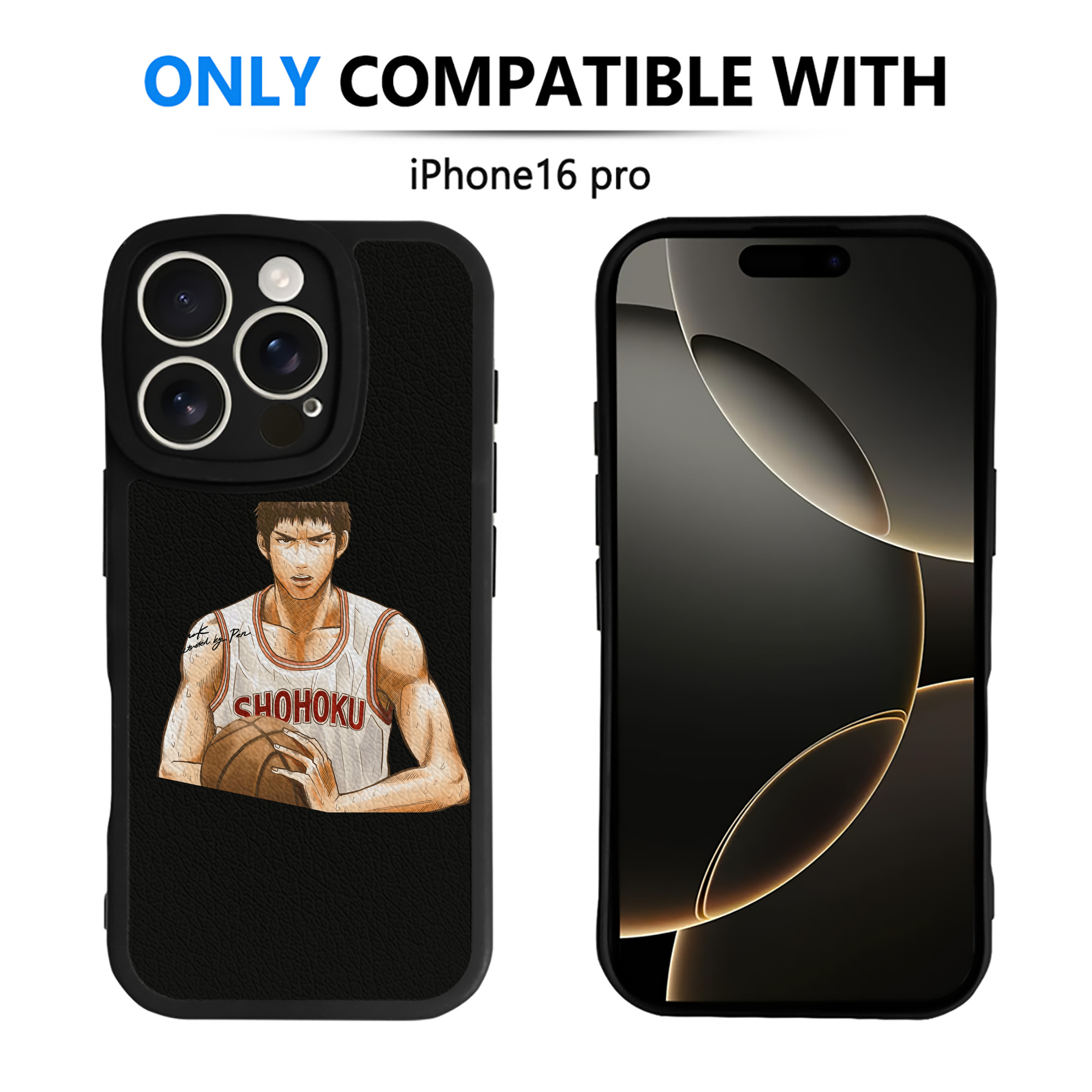 （画像用） SLAM DUNK／スラムダンク 【iPhone 16シリーズ対応】シリコンスマホケース（レザー調） 材質：シリコン